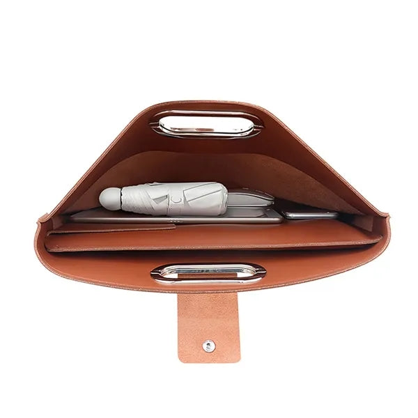 Executive Leather Laptop Tote Bag