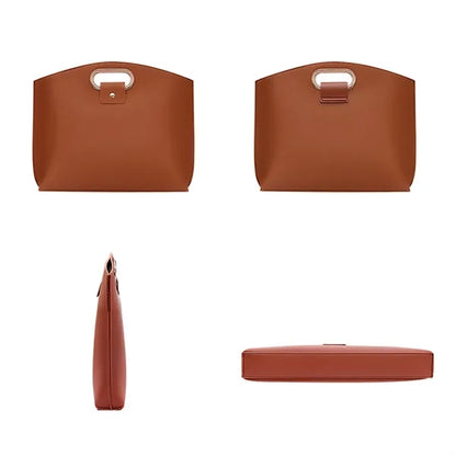 Executive Leather Laptop Tote Bag