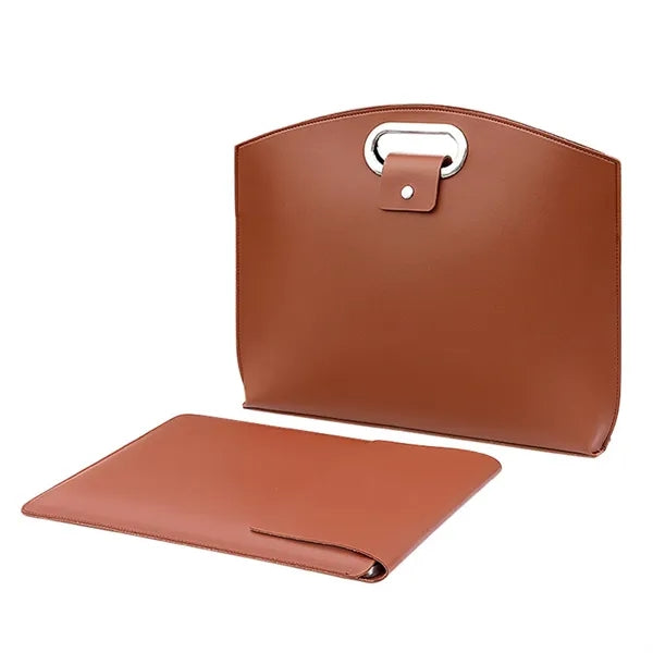 Executive Leather Laptop Tote Bag