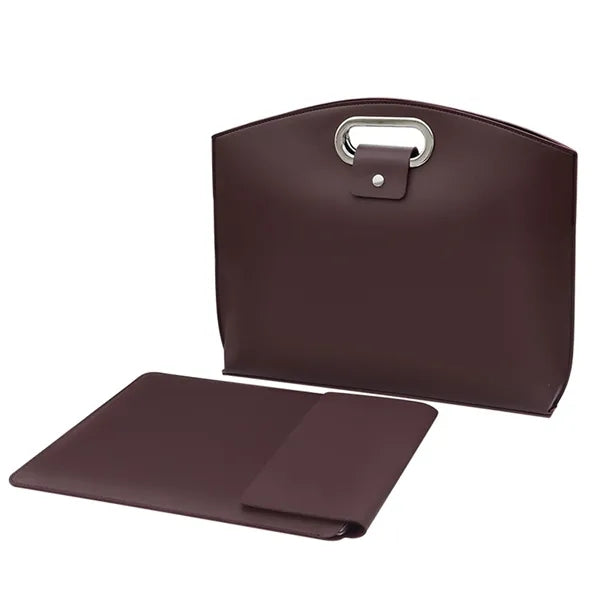 Executive Leather Laptop Tote Bag