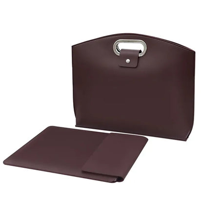 Executive Leather Laptop Tote Bag