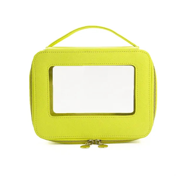 High-End Portable Cosmetic Case with Clear Window