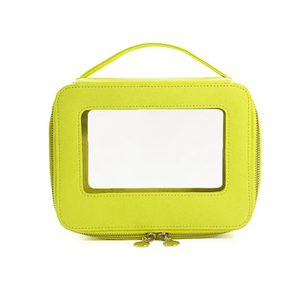 High-End Portable Cosmetic Case with Clear Window