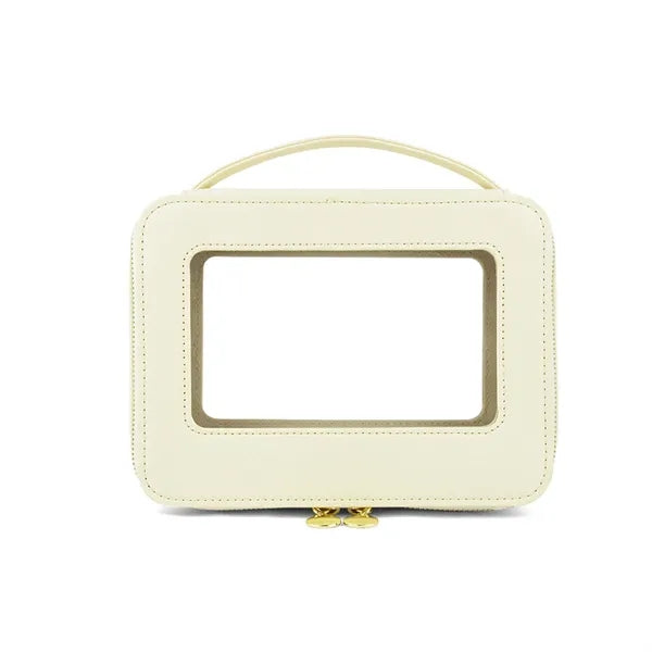 High-End Portable Cosmetic Case with Clear Window