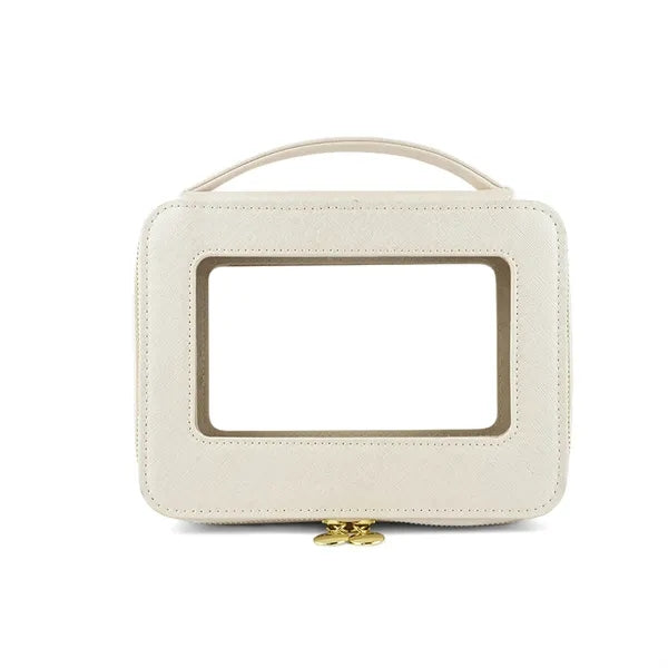 High-End Portable Cosmetic Case with Clear Window