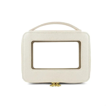 High-End Portable Cosmetic Case with Clear Window