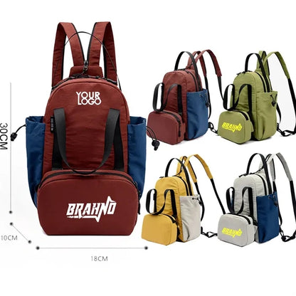 Fashion 2 in 1 Laptop School Lightweight Backpack With Purse