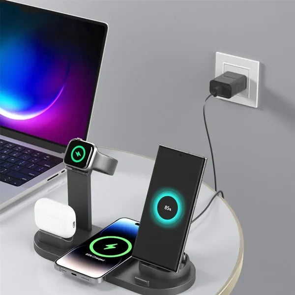 6 in 1 Phone Watch Charger Stand Wireless Charging Station