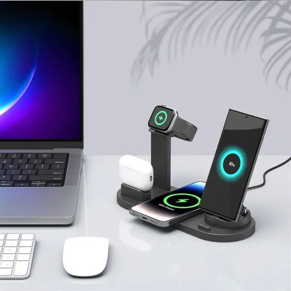 6 in 1 Phone Watch Charger Stand Wireless Charging Station