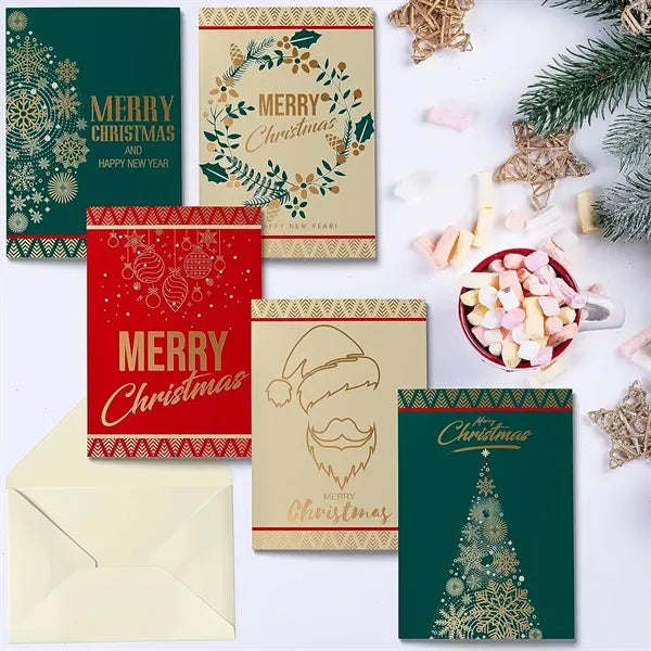 Gold Embossed Christmas Card