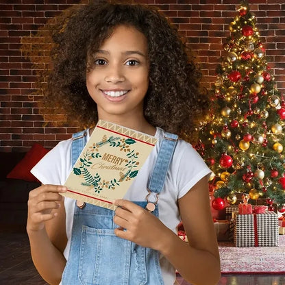 Gold Embossed Christmas Card
