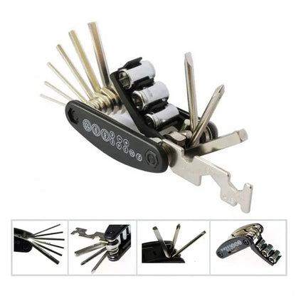 16 in 1 Multi-Function Bicycle Repair Tool