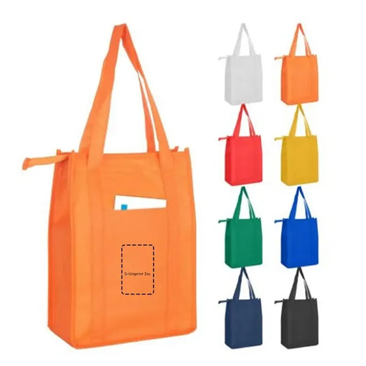 Insulated Cooler Zipper Tote Bag