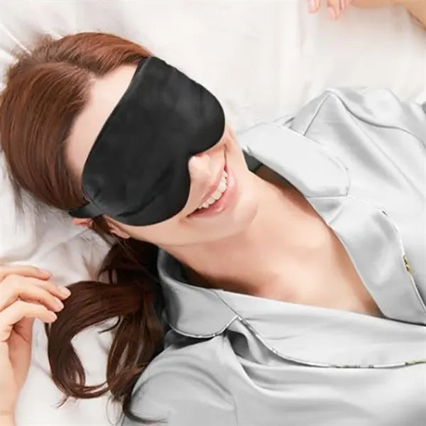Soft Silk-Like Nap Night Sleep Eye Mask with Elastic Strap