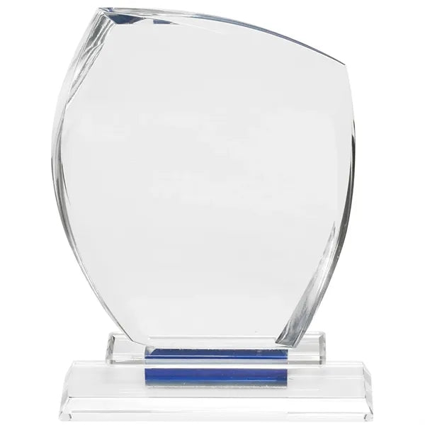 Blue Accent Crystal Glass Awards