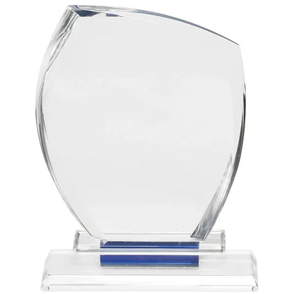 Blue Accent Crystal Glass Awards