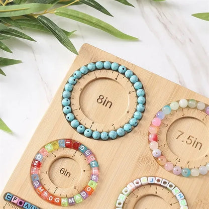 Bamboo Beading Board for Jewelry Bracelet Making