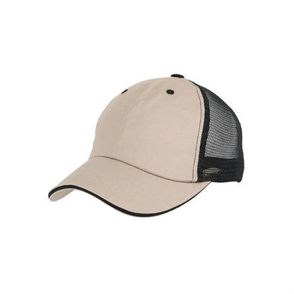 Cotton Two-Tone Washed Trucker Cap 22.8 inch