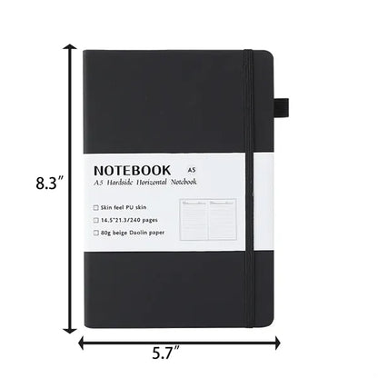 A5 Customizable Logo School Office Notebook With Strap