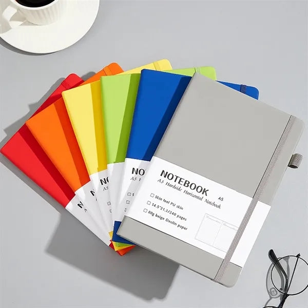 A5 Customizable Logo School Office Notebook With Strap
