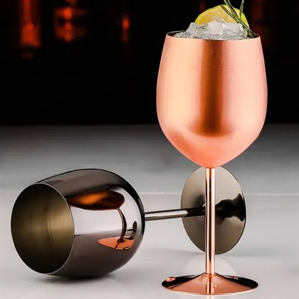 Stylish Durable 18oz Stainless Steel Wine Goblet Glasses