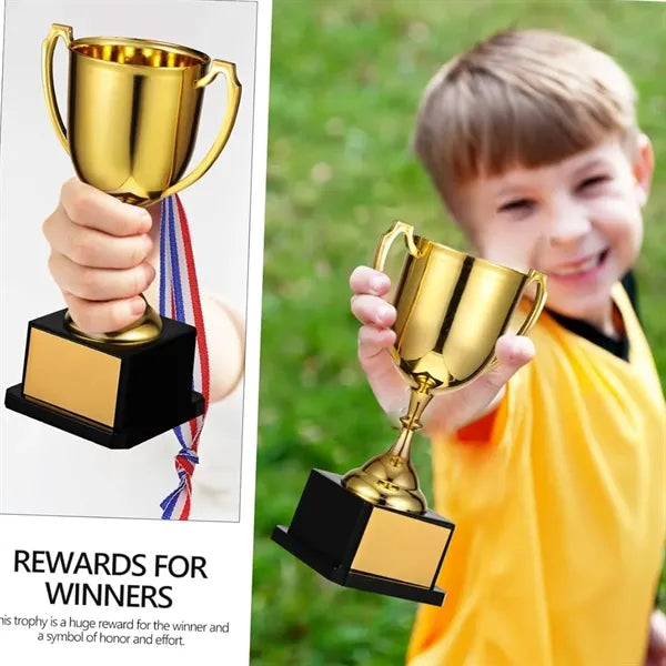 Plastic Gold Award Trophy Cups