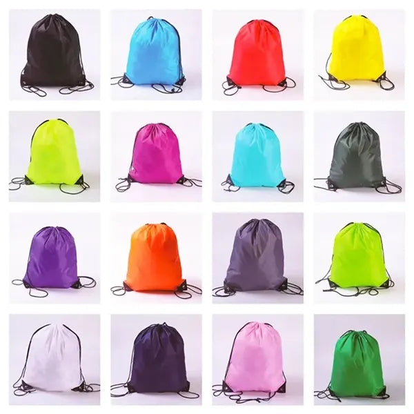 Custom Polyester Drawstring Bags for Gym, Travel, and Sports