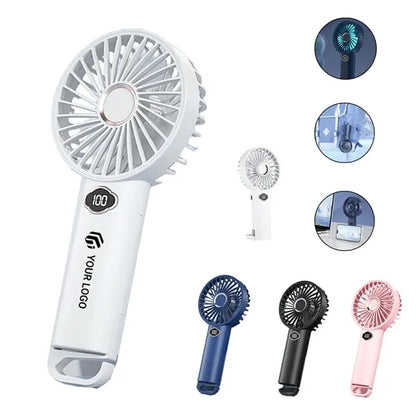 Portable long-lasting powerful cooling quiet handheld fan