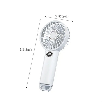 Portable long-lasting powerful cooling quiet handheld fan