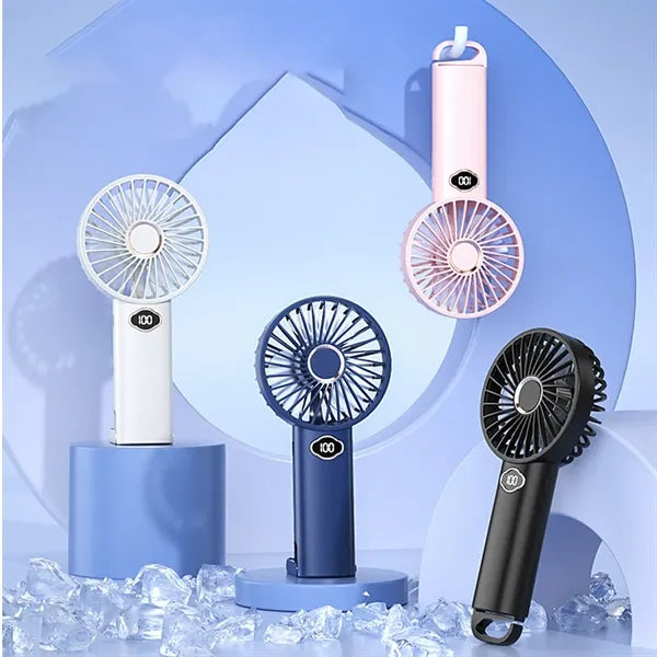 Portable long-lasting powerful cooling quiet handheld fan