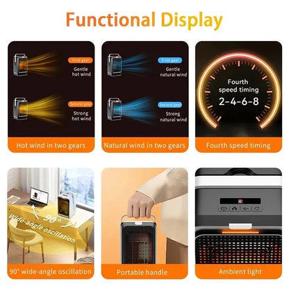 Bedroom office under desk safe protection space heater