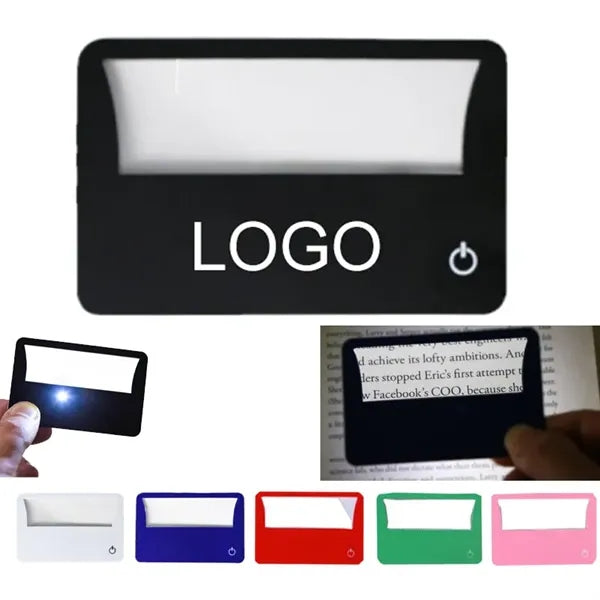 Credit Card-Sized 3X Magnifier with LED Light
