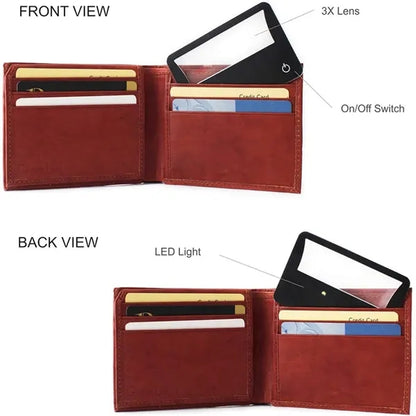 Credit Card-Sized 3X Magnifier with LED Light