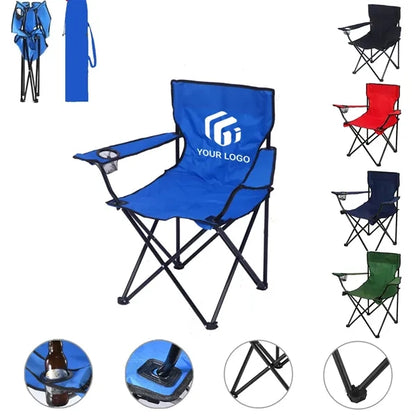 Portable Durable Collapsible Camping Chair with Cup Holder