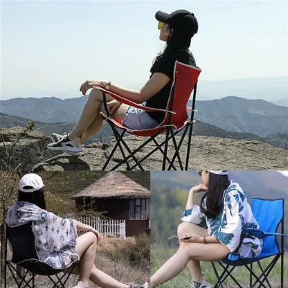 Portable Durable Collapsible Camping Chair with Cup Holder
