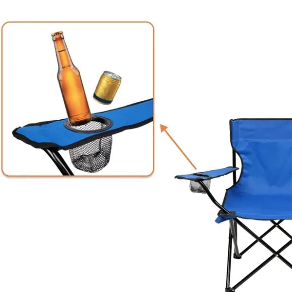 Portable Durable Collapsible Camping Chair with Cup Holder