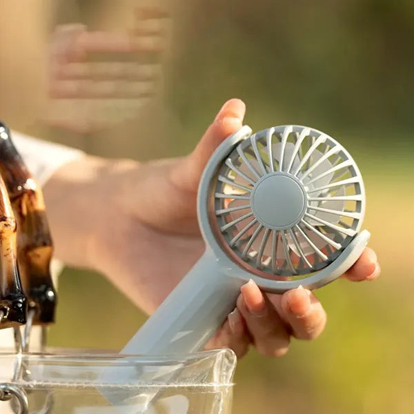 Mini portable rechargeable travel powerful handheld fan