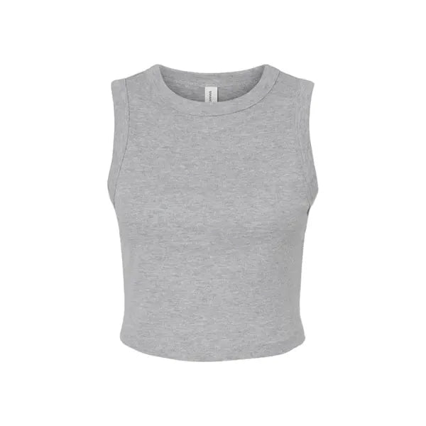 Bella + Canvas Ladies' Micro Rib Muscle Crop Tank