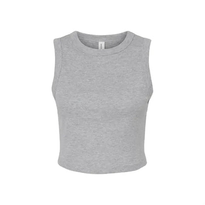 Bella + Canvas Ladies' Micro Rib Muscle Crop Tank
