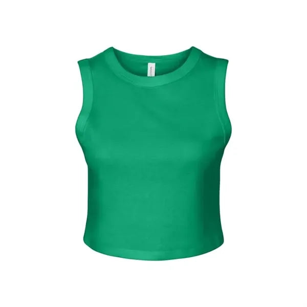 Bella + Canvas Ladies' Micro Rib Muscle Crop Tank