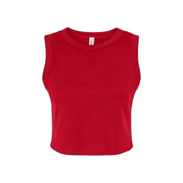 Bella + Canvas Ladies' Micro Rib Muscle Crop Tank