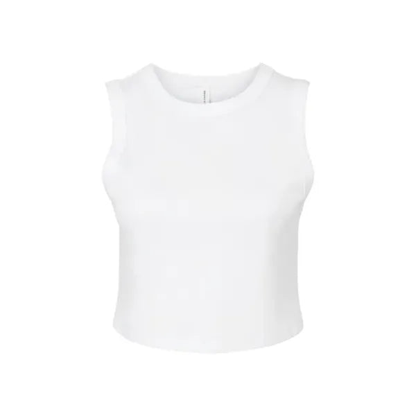Bella + Canvas Ladies' Micro Rib Muscle Crop Tank