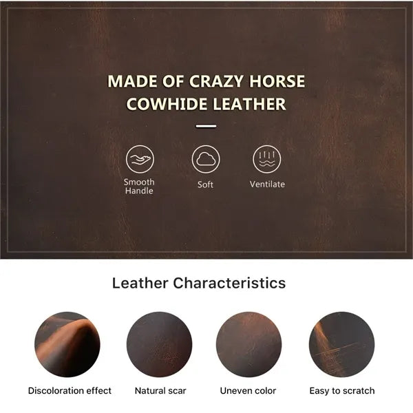 Genuine Leather Portfolio Protective Laptop Sleeve Bag