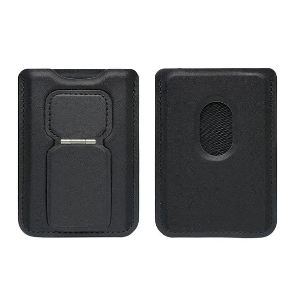 Magnetic Card Holder Leather Wallet Phone Stand