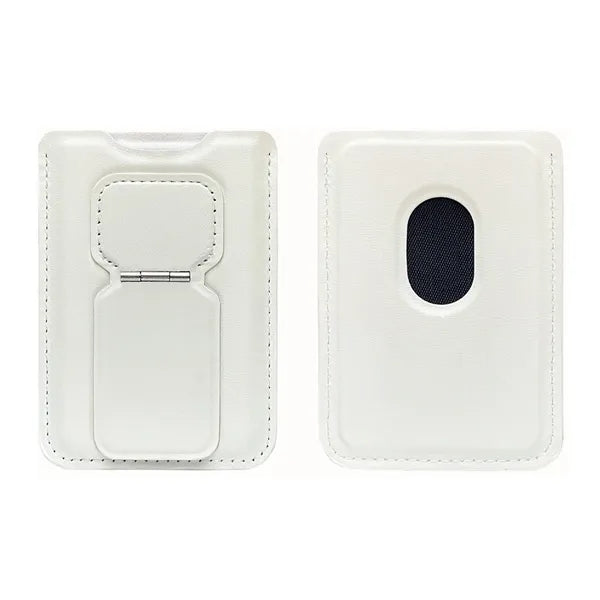 Magnetic Card Holder Leather Wallet Phone Stand