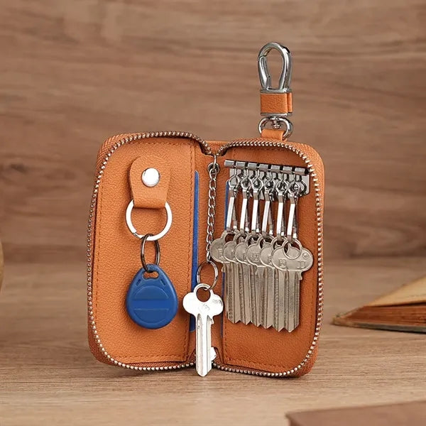 Leather Car Keychain