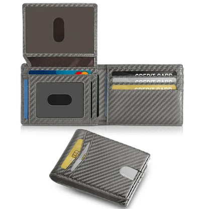 Carbon Fiber Leather Wallet