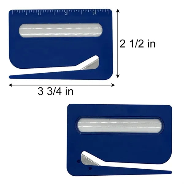 3 in 1 Magnifier Letter Opener With Ruler 3 3/4"x2 1/2"