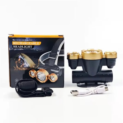 3 LED Lighting Headlamp