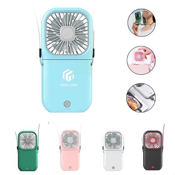 Portable multifunctional power bank mobile phone holder fan